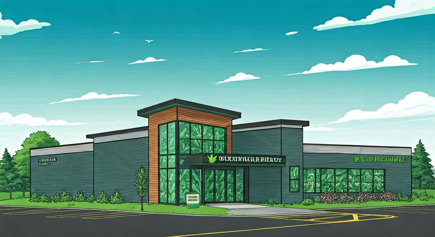 Modern dispensary in Wisconsin Dells