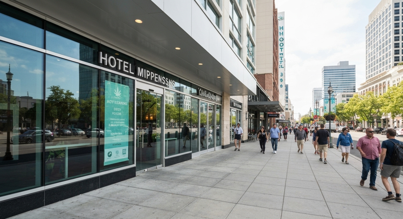Dispensary near Dells hotel exterior