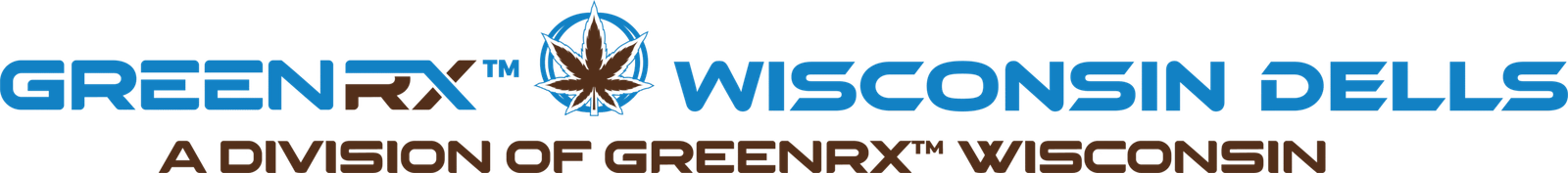 GreenRX Wisconsin Dells THC dispensary logo serving cannabis products to Wisconsin Dells visitors
