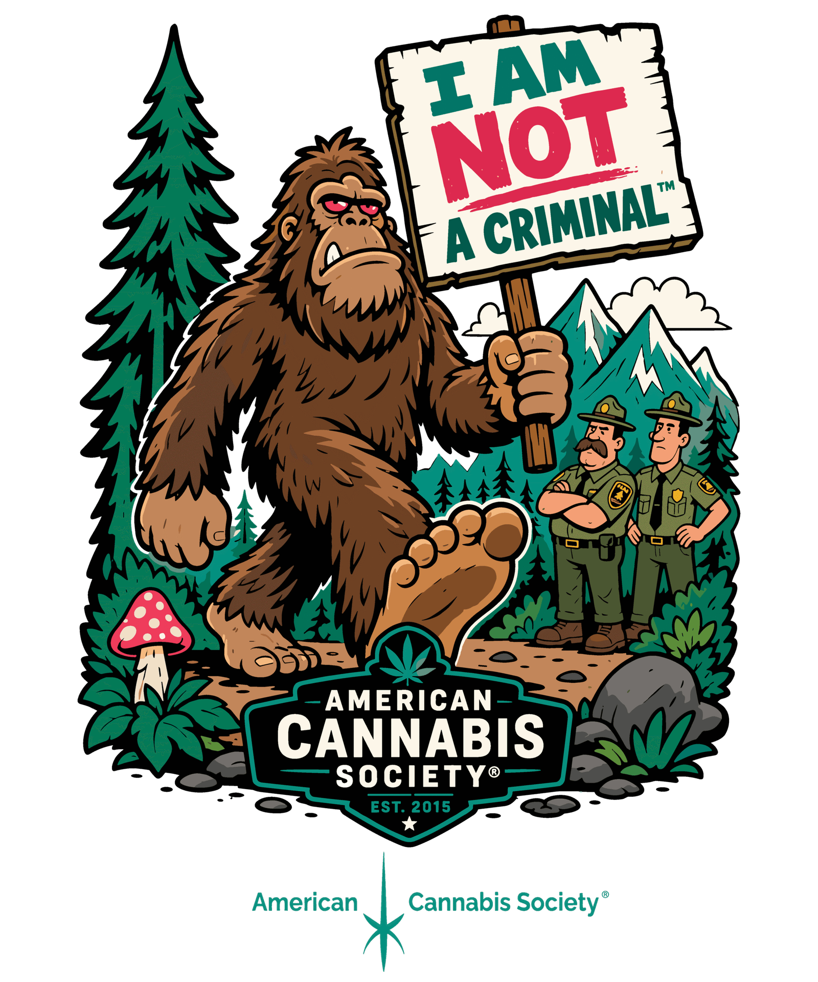 I Am Not A Criminal — American Cannabis Society cannabis rights artwork, GreenRX™ dispensary near Wisconsin Dells