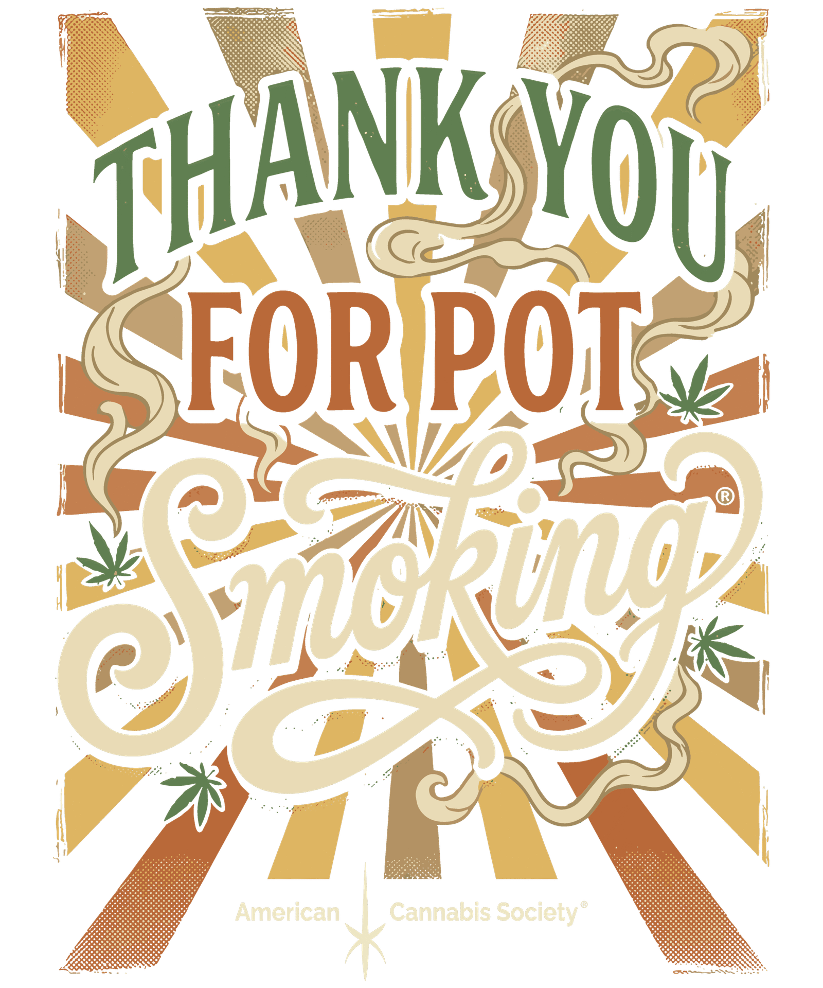 Thank You For Pot Smoking® — GreenRX™ cannabis lifestyle brand art, best dispensary near Wisconsin Dells