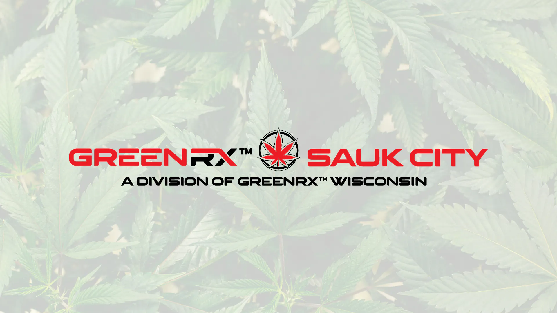 GreenRX Sauk City dispensary banner a division of GreenRX Wisconsin offering THC products