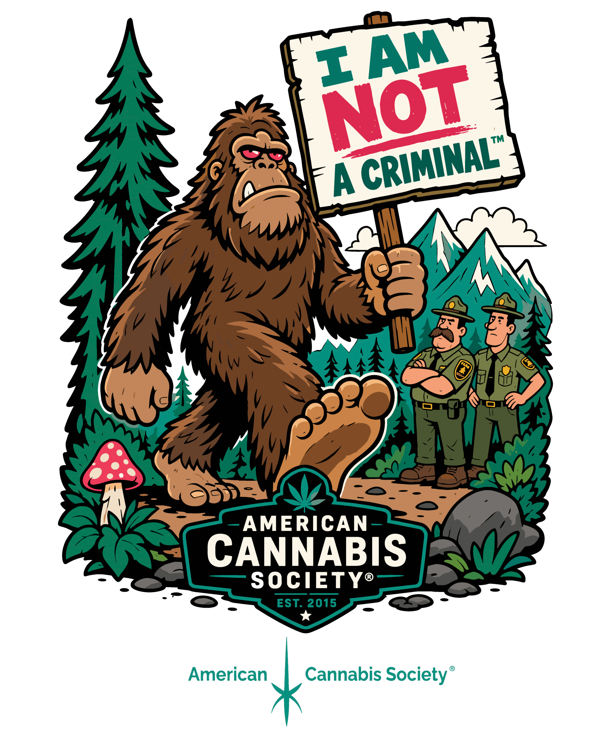 I Am Not A Criminal — American Cannabis Society cannabis rights artwork, GreenRX™ dispensary near Wisconsin Dells