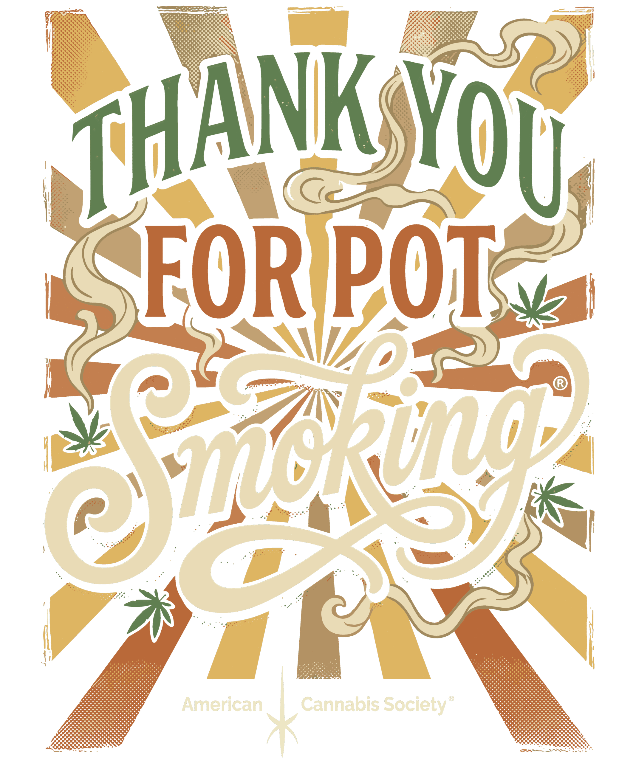Thank You For Pot Smoking® — GreenRX™ cannabis lifestyle brand art, best dispensary near Wisconsin Dells